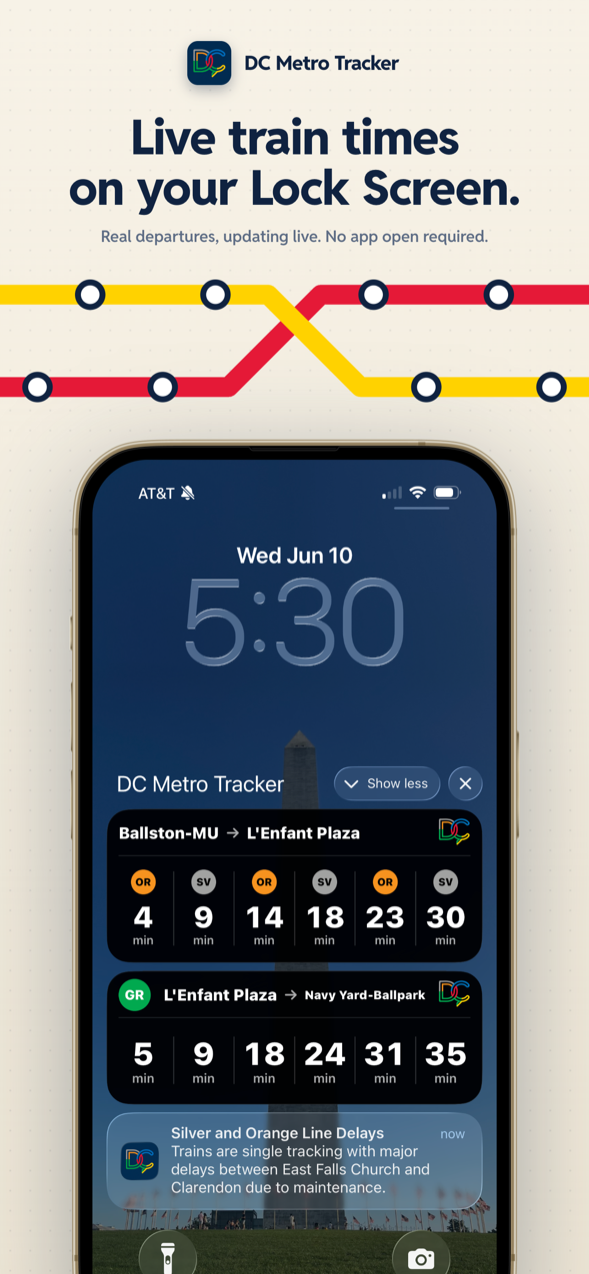 Live train times on your Lock Screen with no app needed